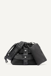 CHAYA MESH LOGO CROSSBODY BAG