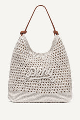 PAULA CROCHET LOGO HOBO BAG