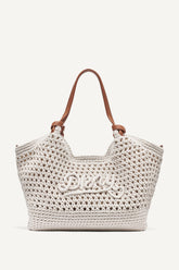 PAULA CROCHET LOGO MEDIUM COMMUTER TOTE
