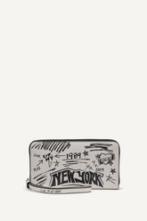 BRYAR LARGE ZIP AROUND WALLET WITH WRISTLET