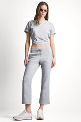 METALLIC BUBBLE LOGO FLARE PANT
