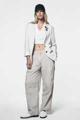 POPLIN ZIP CARGO PANT