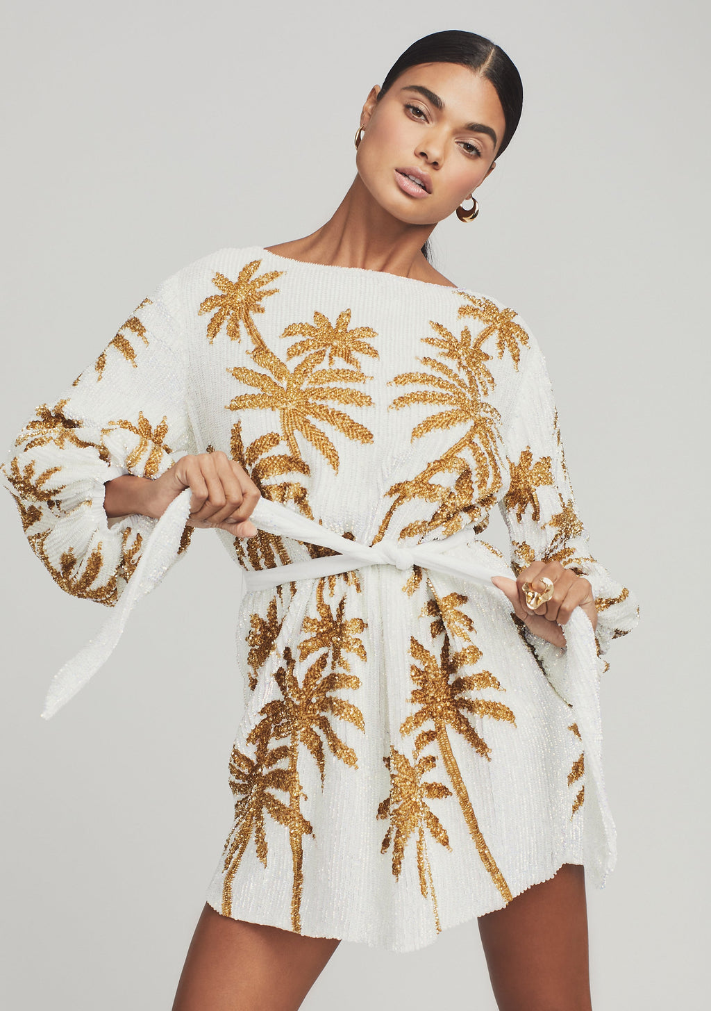 Grace Sequin Palm Dress