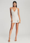 Mich Pearl Embellished Sequin Dress