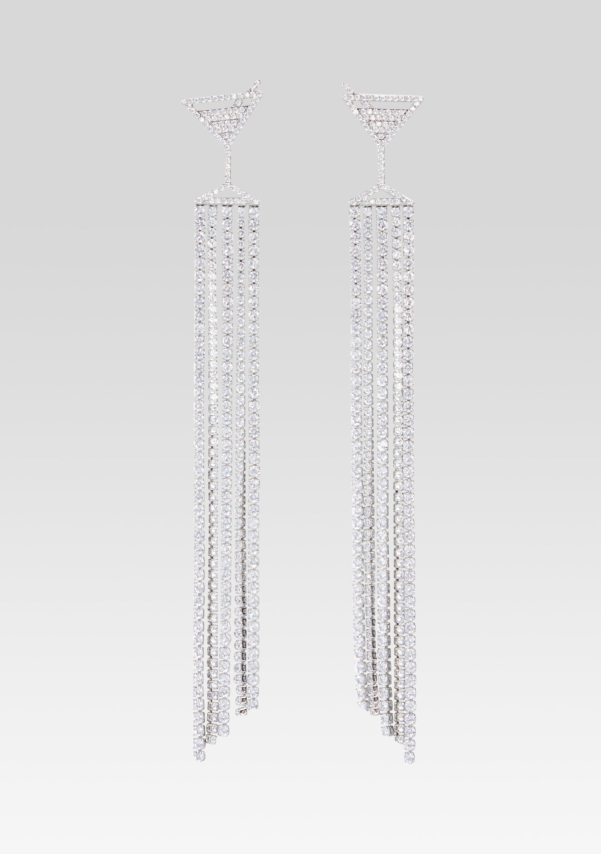 Martini Drop Crystal Earring