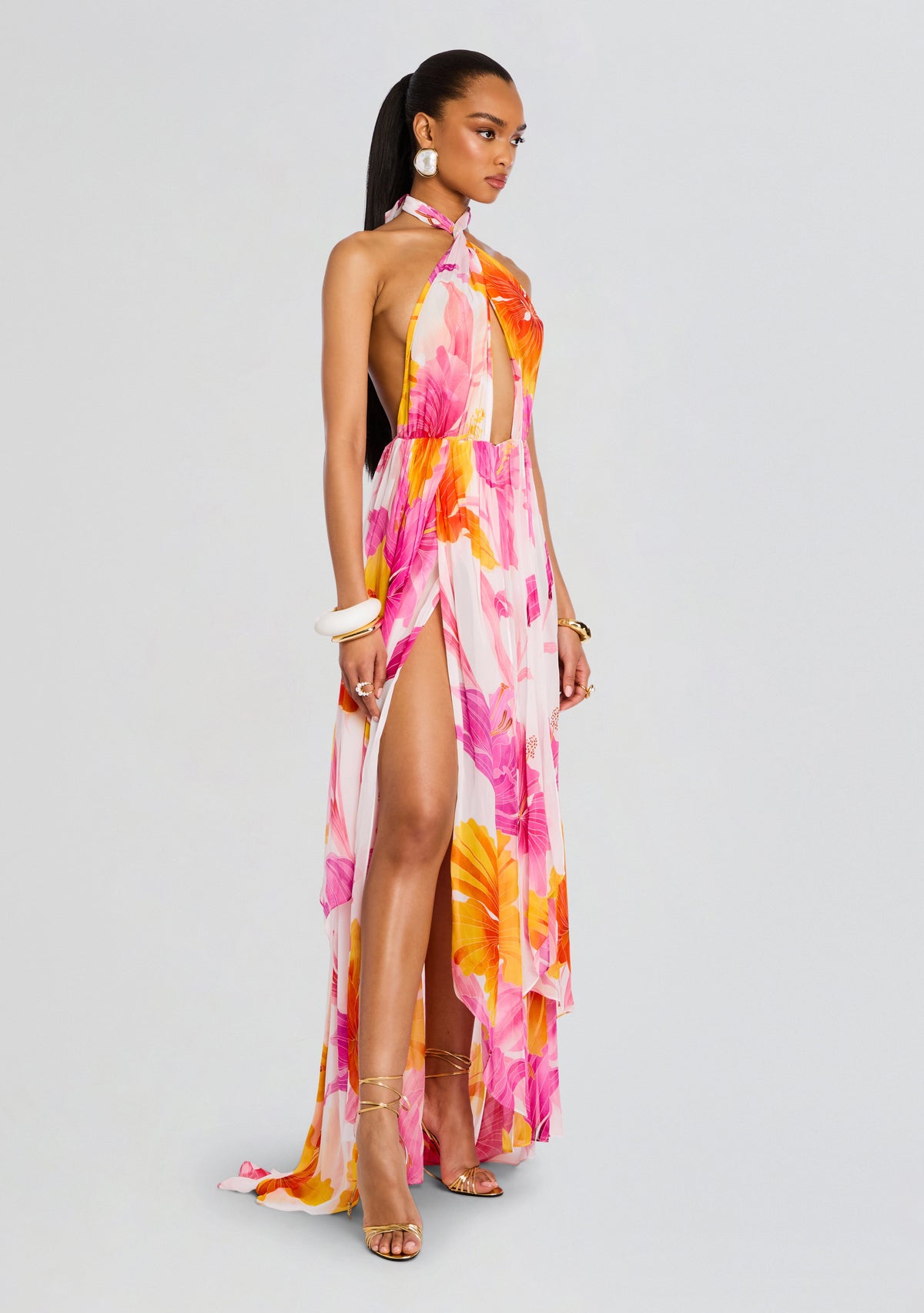 Ina Silk Chiffon Dress