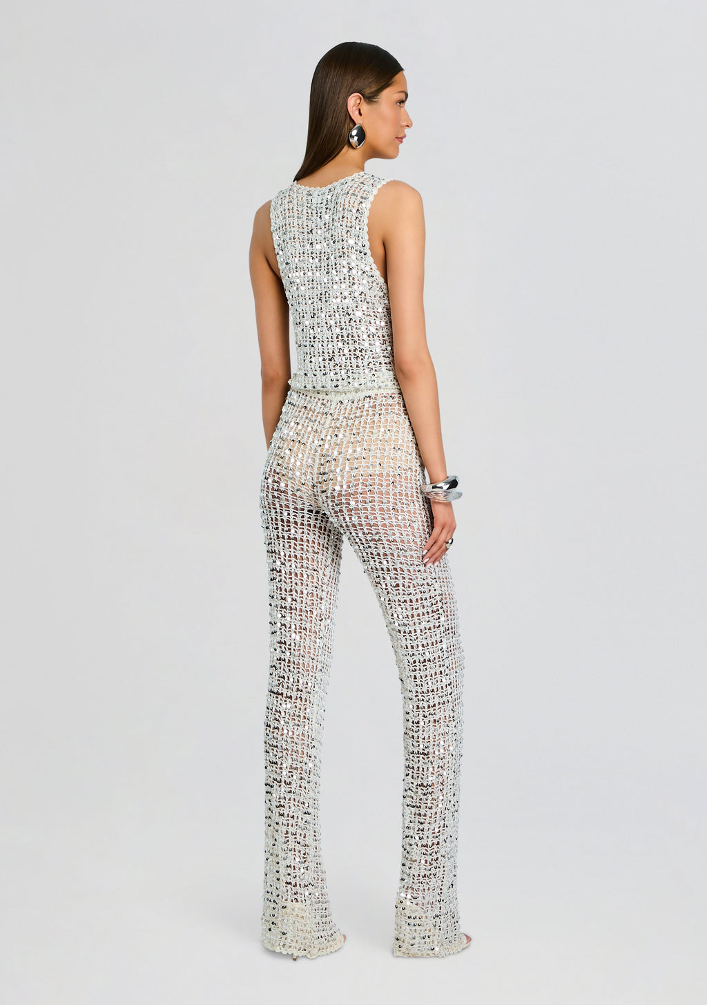 Nirvana Sequin Crochet Jumpsuit