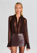 Meghan Panelled Silk Blouse
