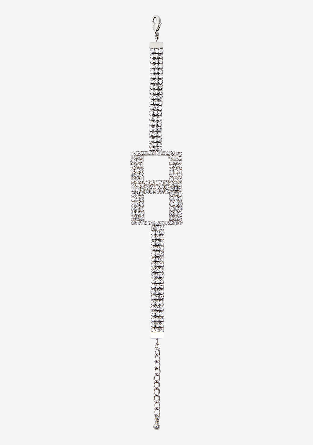 Rhinestone Alphabet Letter Bracelet