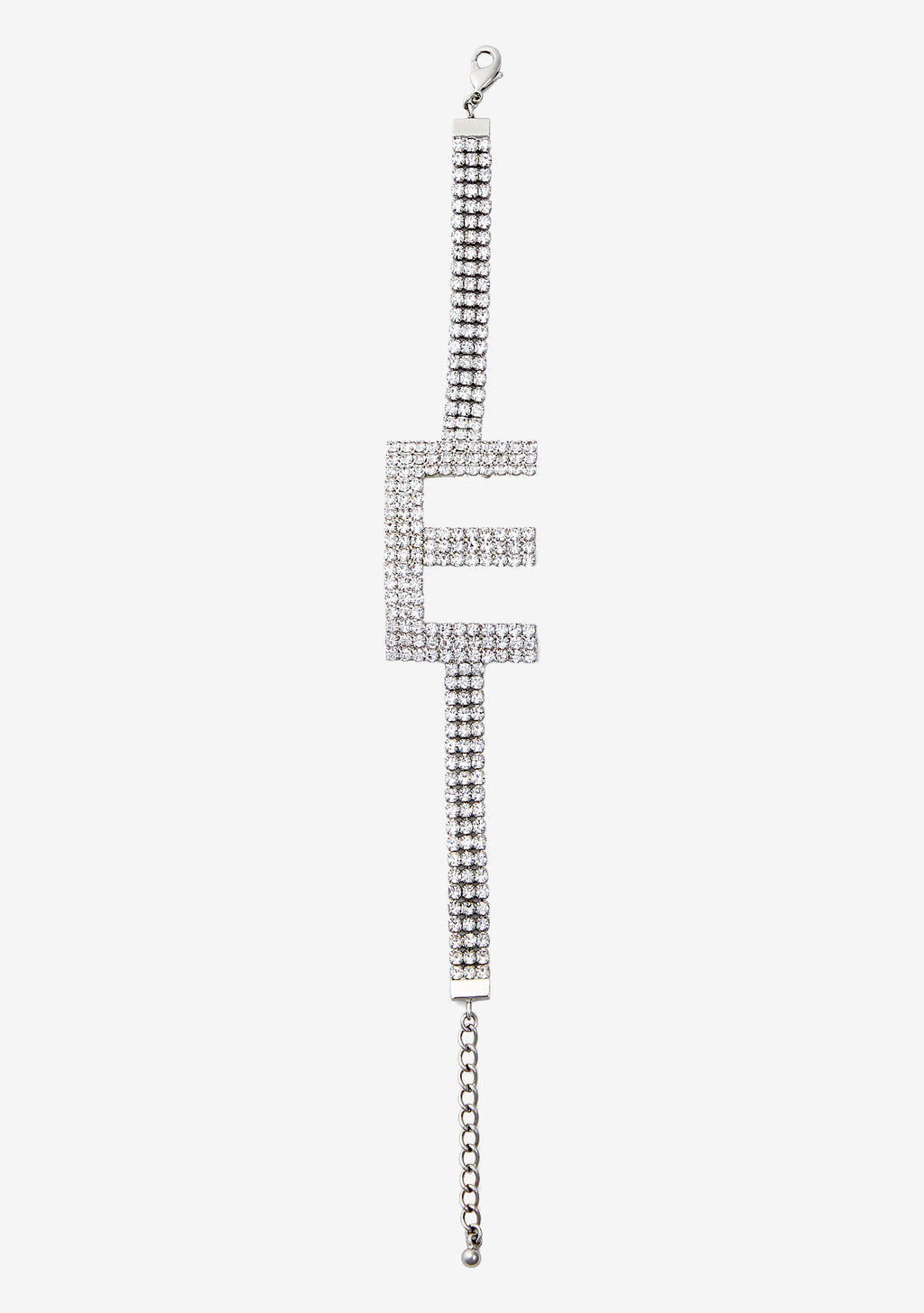 Rhinestone Alphabet Letter Bracelet