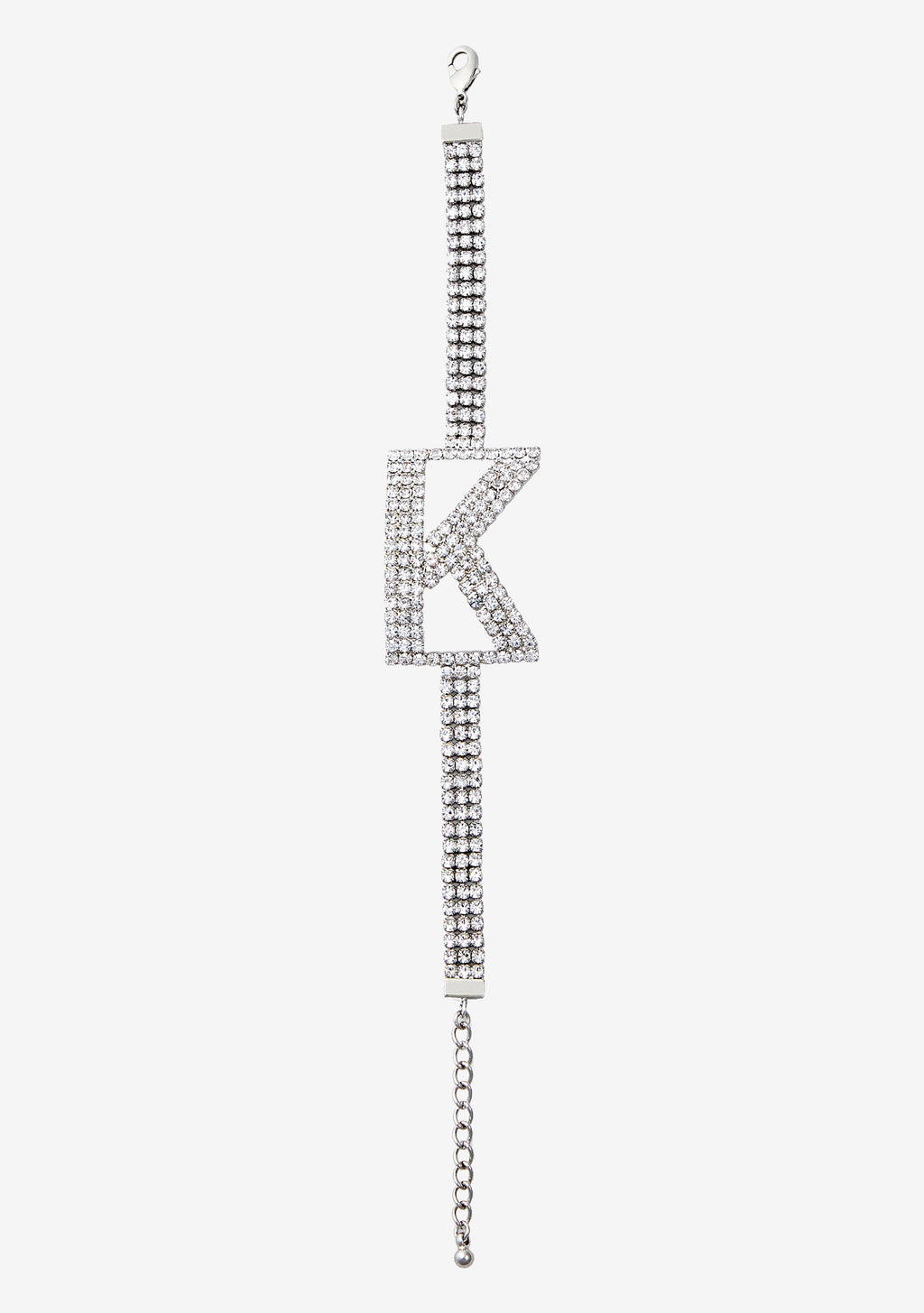 Rhinestone Alphabet Letter Bracelet