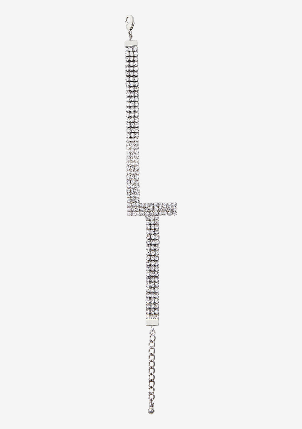 Rhinestone Alphabet Letter Bracelet