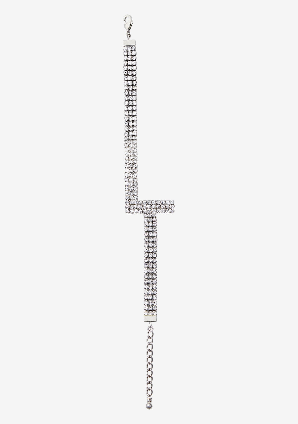 Rhinestone Alphabet Letter Bracelet