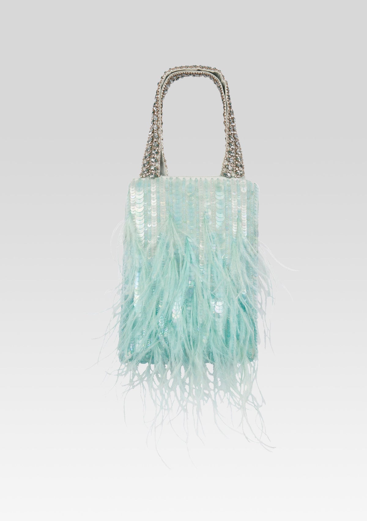 Avery Sequin Feather Bag
