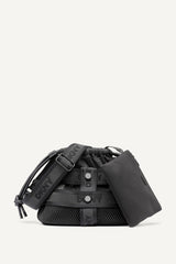 CHAYA MESH LOGO CROSSBODY BAG