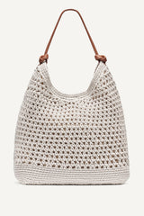PAULA CROCHET LOGO HOBO BAG