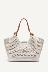 PAULA CROCHET LOGO MEDIUM COMMUTER TOTE