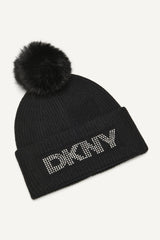 DISCO DKNY FAUX FUR POM HAT