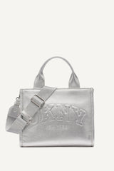 HADLEE SMALL METALLIC LOGO TOTE