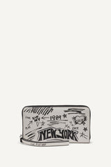 BRYAR LARGE ZIP AROUND WALLET WITH WRISTLET
