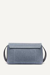 NICOLE DENIM LOGO CROSSBODY BAG