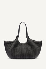 PAULA CROCHET RAFFIA MEDIUM COMMUTER TOTE