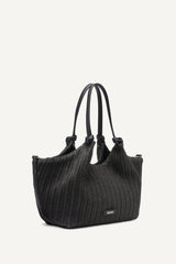 PAULA CROCHET RAFFIA MEDIUM COMMUTER TOTE