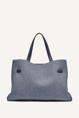 BRYAR DENIM LARGE SATCHEL