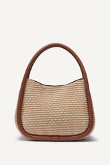CAPRI WOVEN HOBO CROSSBODY BAG