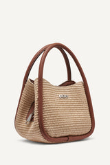 CAPRI WOVEN HOBO CROSSBODY BAG