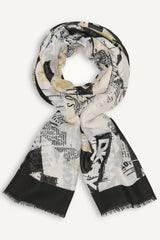 1989 HEADLINE PRINT SCARF