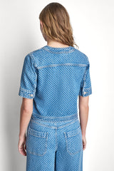 PATCH POCKET DENIM SHIRT JACKET