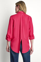GARMENT DYE SPLIT BACK SHIRT