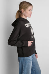 DKNY BIG APPLE RHINESTONE LOGO HOODIE