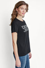 DKNY JEANS STACKED RHINESTONE DOME TEE