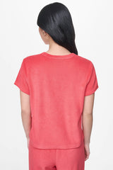 TOWELLING TERRY CREW NECK TEE