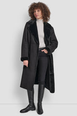 BELTED FAUX SHERLING
