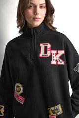 CAMPUS PATCH OVERSIZED QUARTER-ZIP