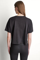STACKED OMBRE RHINESTONE LOGO TEE