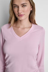 LONG SLEEVE V-NECK TECH TEE