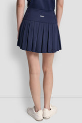 EXTRA HIGH-RISE COURT PIQUÉ PLEATED TENNIS SKORT