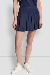 EXTRA HIGH-RISE COURT PIQUÉ PLEATED TENNIS SKORT