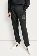 COLLEGIATE MEDALLION HIGH-RISE LOGO RELAXED JOGGER