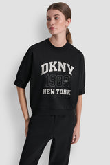 SHORT SLEEVE LOGO HIGH-LOW TEE
