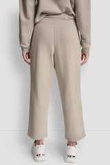 METALLIC BUBBLE LOGO CROPPED HIGH-RISE PANTS