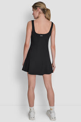 BALANCE COMPRESSION DRESS WITH BUILT-IN SHORTS