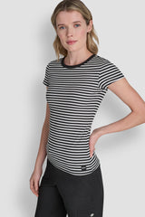 HUDSON RIB TEE WITH TONAL LOGO