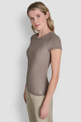 HUDSON RIB TEE WITH TONAL LOGO