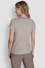 HUDSON RIB TEE WITH TONAL LOGO