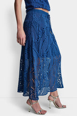 CROCHET LEAF MIDI SKIRT